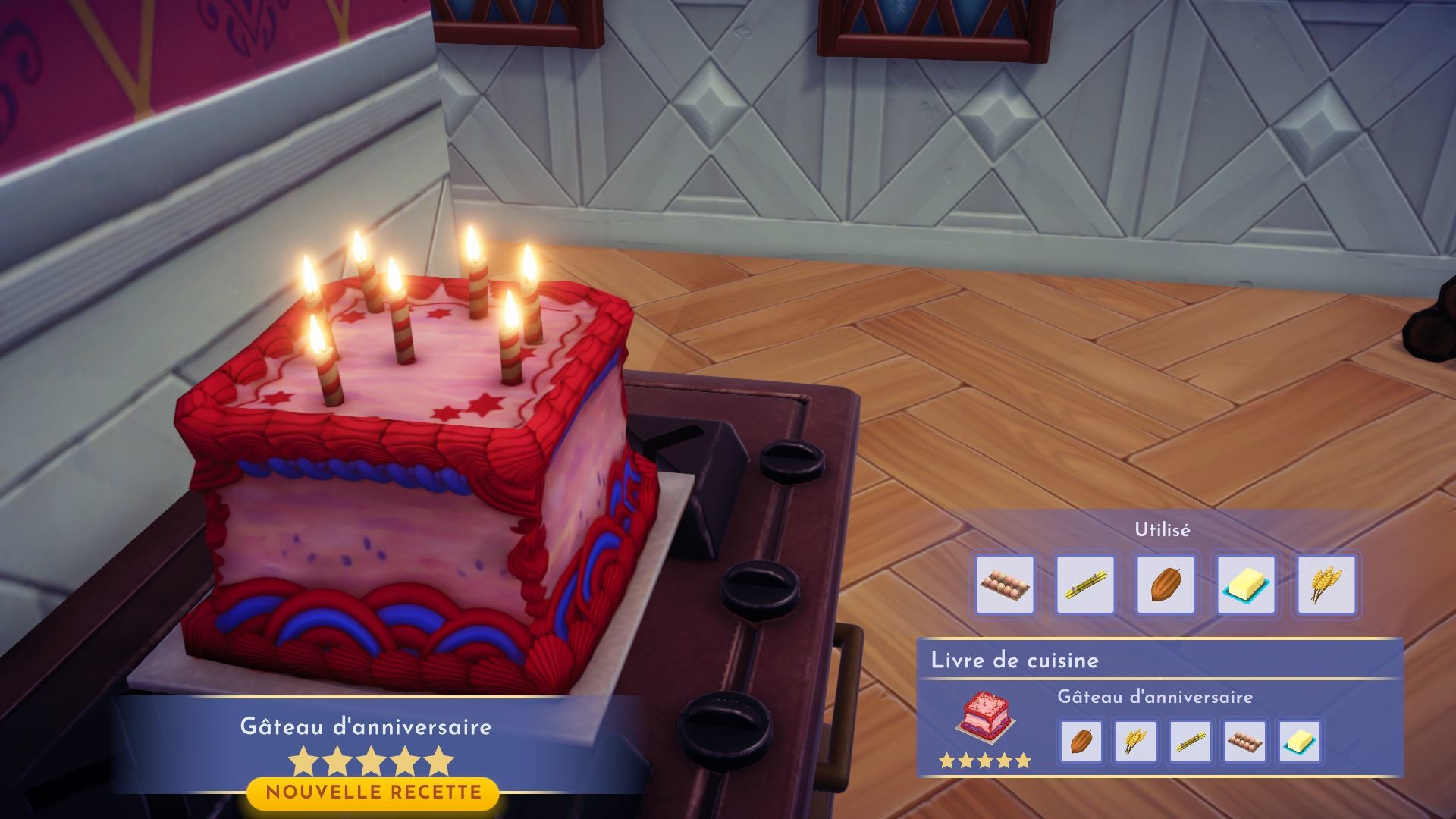 Disney Dreamlight Valley 5Star Recipes Okra, Banana Split, Cake