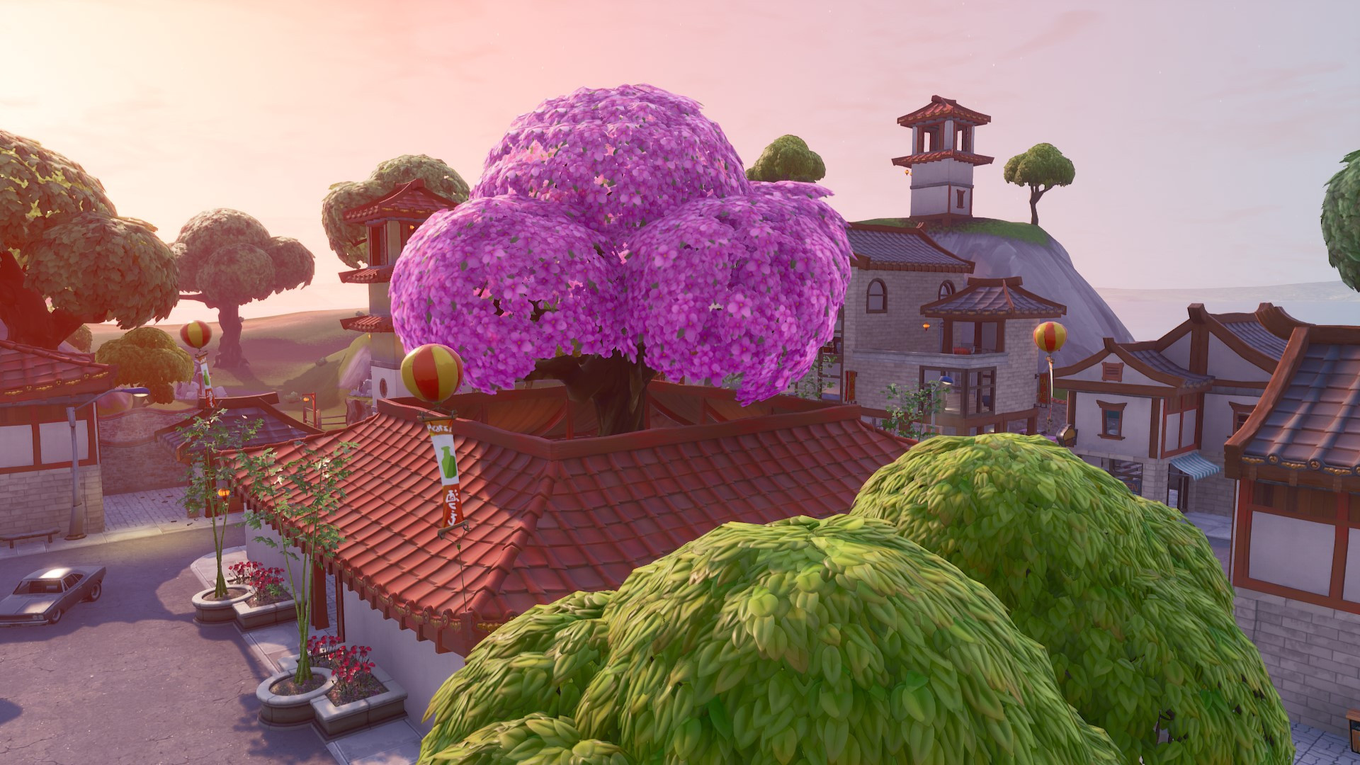 Fortnite landing at Loot Lake.... stage challenge, week 9 season 8 Millenium