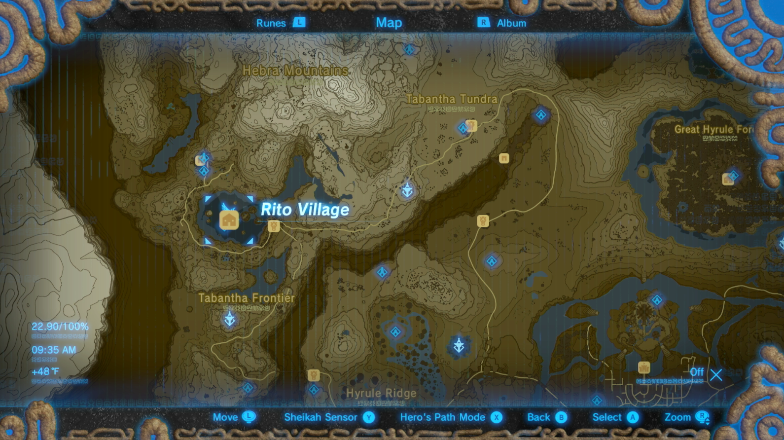 Rito village botw map