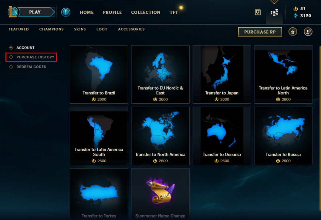 LoL How to refund League of Legends contents using token Millenium