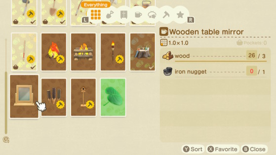 Available recipes - Animal Crossing: New Horizons