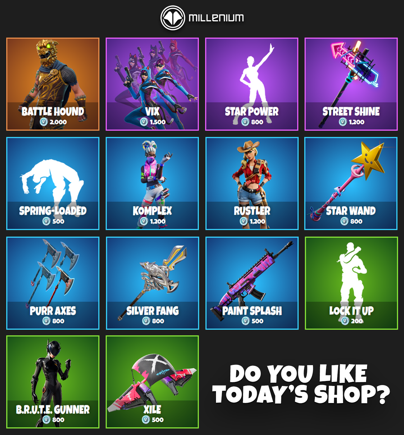 What is in the Fortnite Item Shop today? Battle Hound is back on May 18