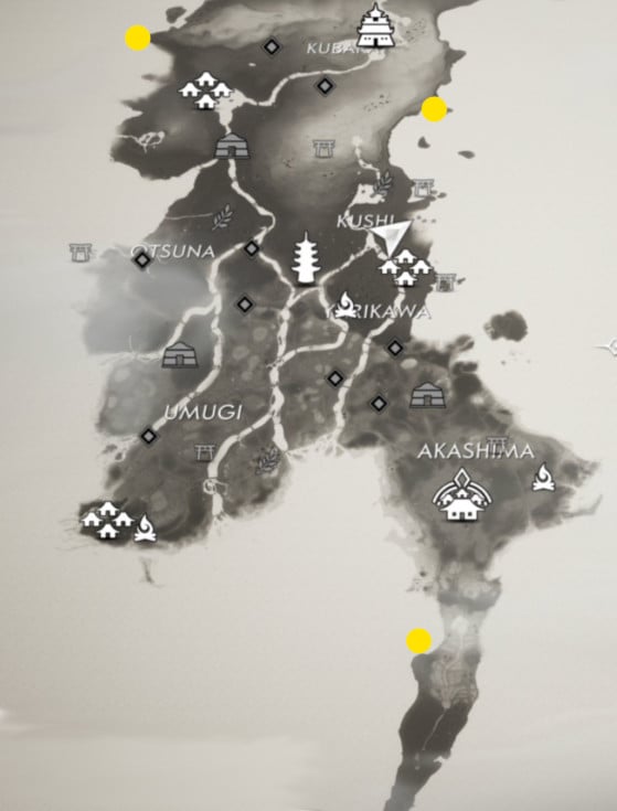 tsushima map ghost