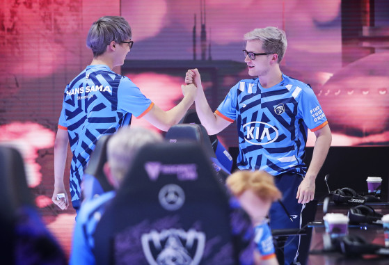 Rogue's bot lane had a field day against PSG Talon (Image credit: LoL Esports) - League of Legends