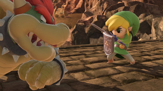 Toon Link faces off against Bowser. Image Source: Nintendo - Millenium