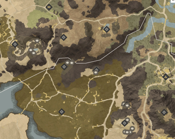 Saltpeter Locations in Monarch's Bluffs. - New World