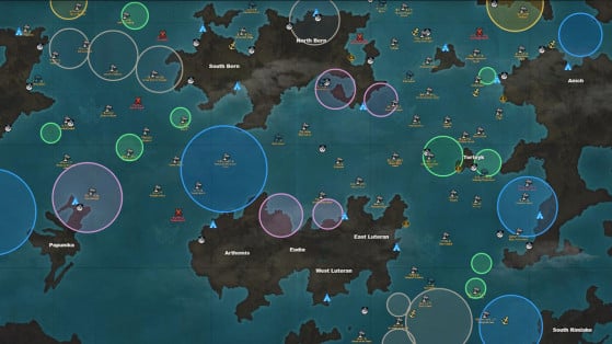 The world map of Archesia - Lost Ark