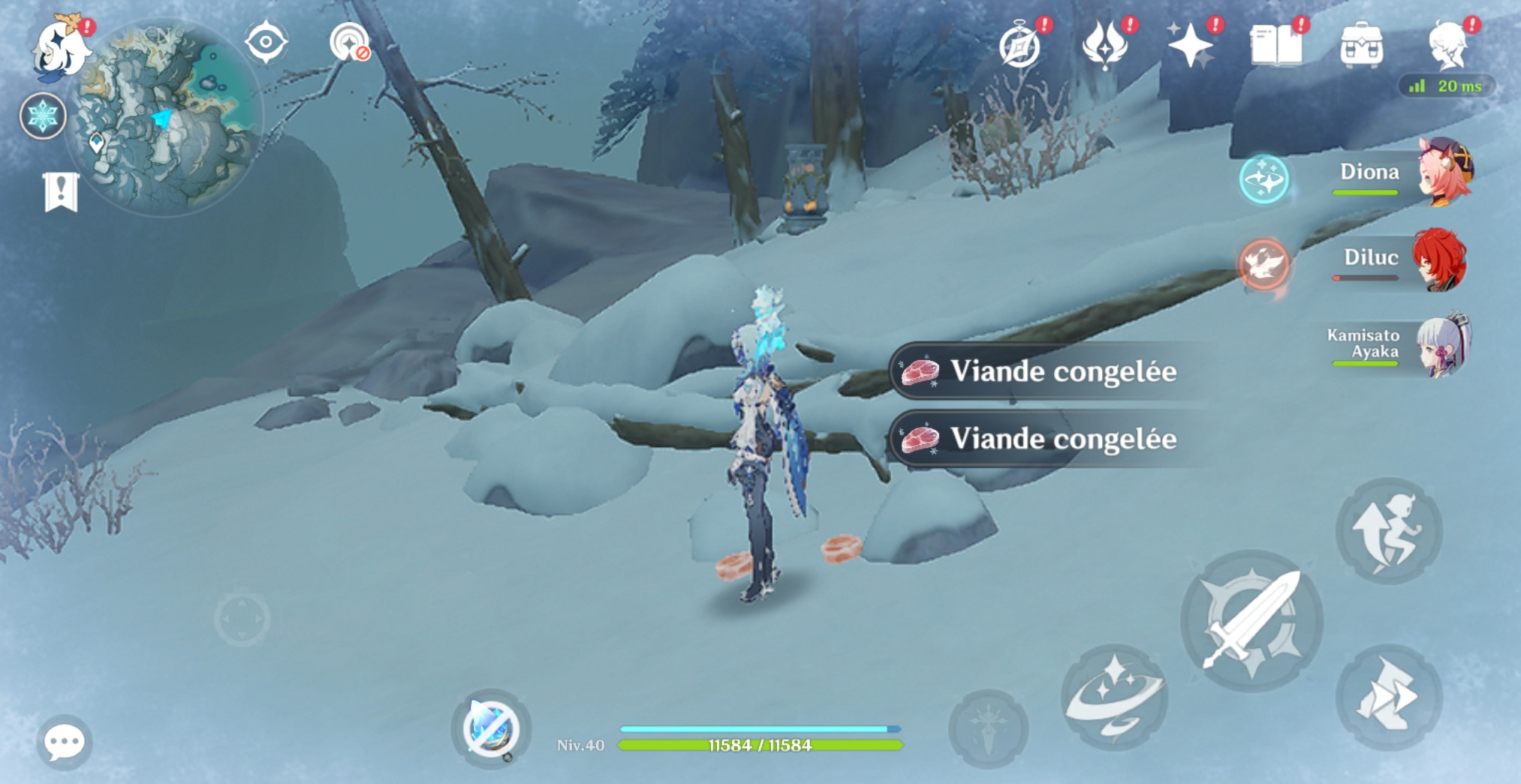 How to farm Frozen Meat in Genshin Impact Millenium