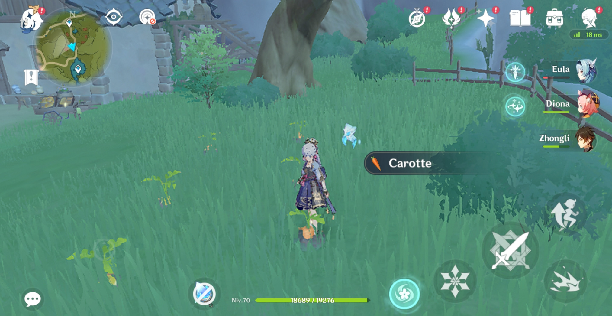 How to farm Carrots in Genshin Impact Millenium