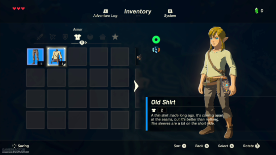 Zelda BotW Guide: How to expand the inventory