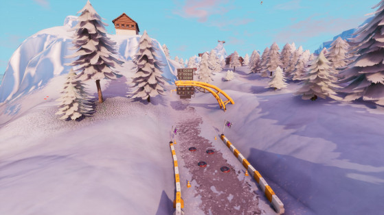 Fortnite: finish a tour on a circuit in the snow, challenge week 5