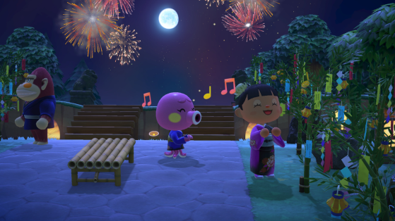 Animal Crossing: New Horizons: Fireworks for August update