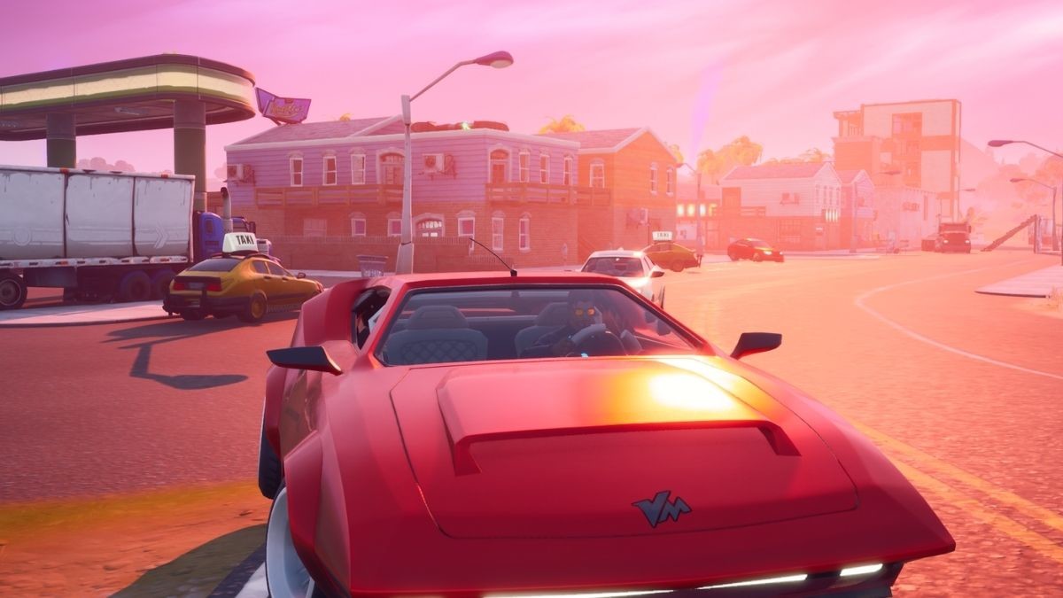 Fortnite Season 4 Week 7 Challenges Drive a car from Sweaty Sands to
