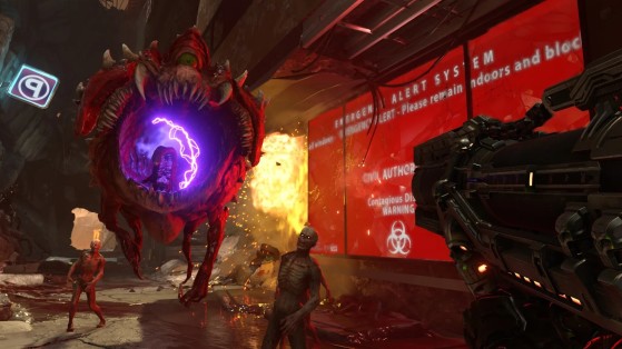 Doom Guy aka The Slayer going to town on some demon baddies. Source: Bethesda - Millenium