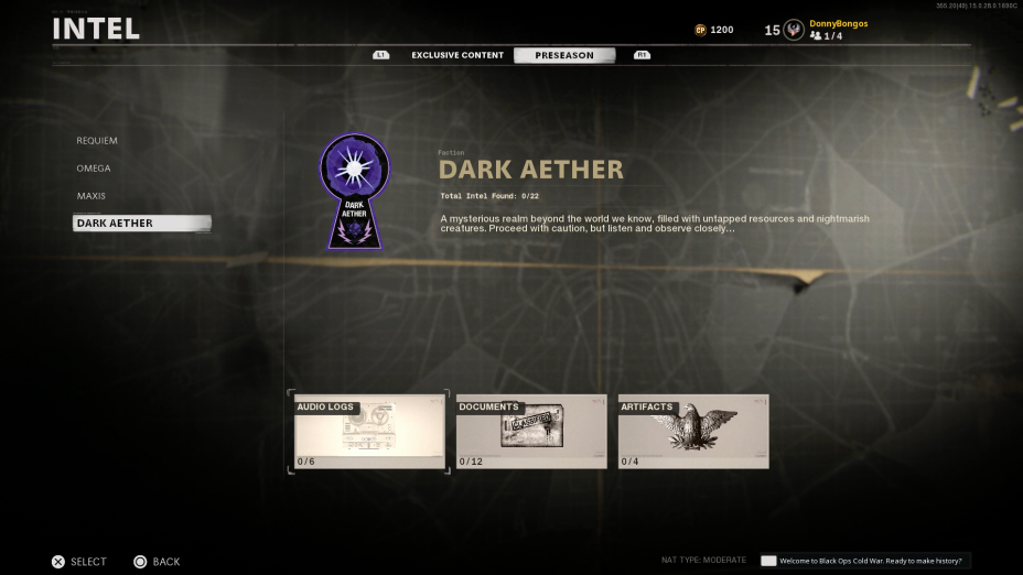 Black Ops Cold War Zombies: Dark Aether Intel, Where To Find It