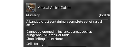 FFXIV 5.41 How to get the Casual Attire Coffer - Final Fantasy XIV