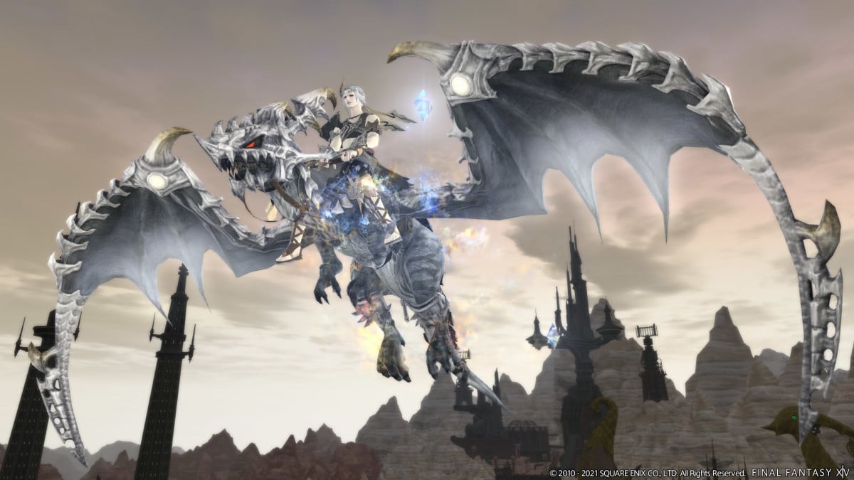 FFXIV New visuals for the Diamond Weapon mount & twoseat Mecha Dragon