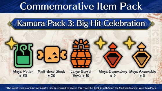 Monster Hunter Rise: 7 Million Copies Worldwide Special Item Pack