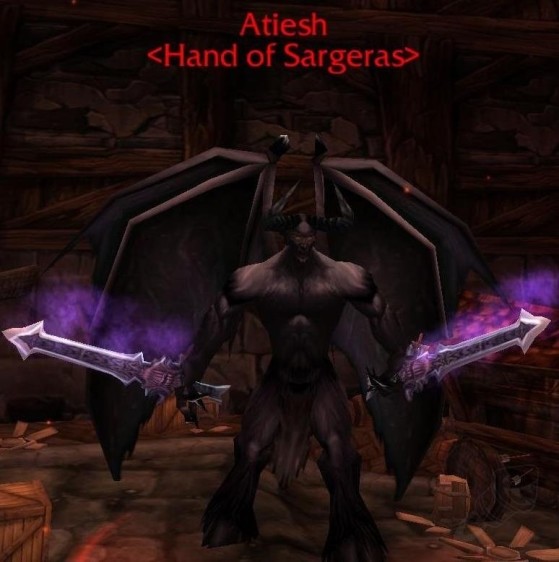 Atiesh carrying Andonisus, Reaper of Souls - World of Warcraft: Classic