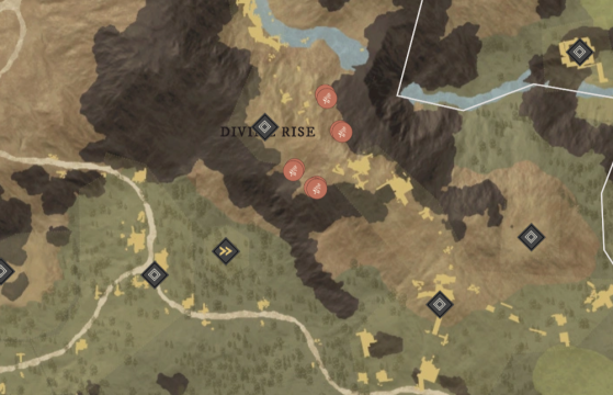 Silkweed Locations in Monarch's Bluffs. - New World