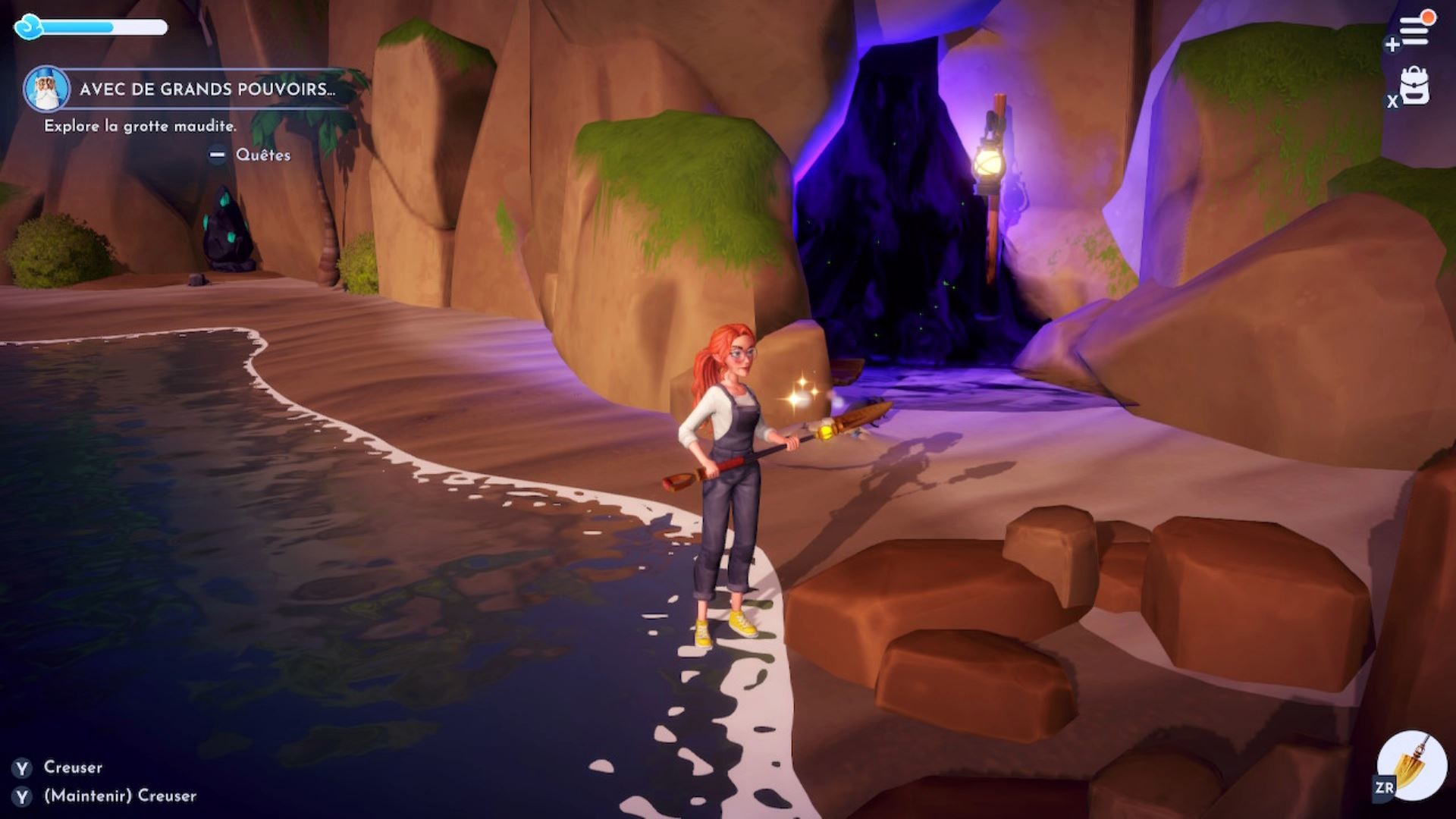 Disney Dreamlight Valley cave With great powers, Where to find the two