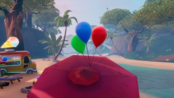 Fortnite: pop party balloons, 14 Days of Summer challenge