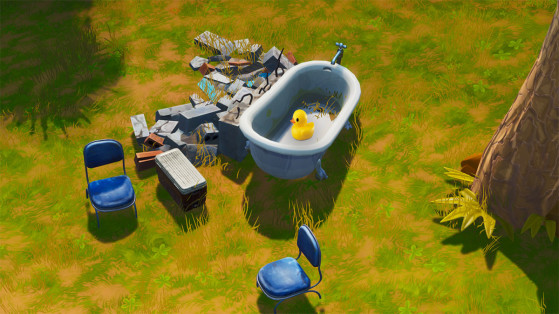 Fortnite: Search the tiny rubber ducky at the spot hidden