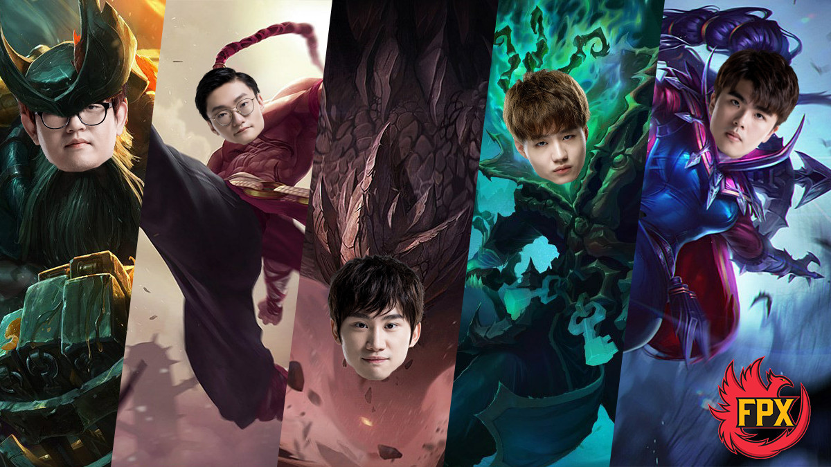 SKINS DE CAMPEONES FPX WORLDS 2019 - LEE SIN, VAYNE, THRESH, GANGPLANK,  MALPHITE 