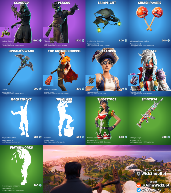 Fortnite Battle Royale Item Shop: Scourge, The Autumn Queen ...