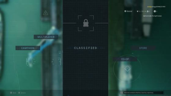 Look carefully behind the 'Classified' for the hidden message! - Call of Duty: Modern Warfare