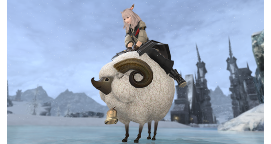 Sheep mount preview - Final Fantasy XIV