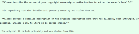 AMD's DMCA request - Millenium