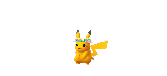 Pikachu flower hat (shiny) - Pokemon GO