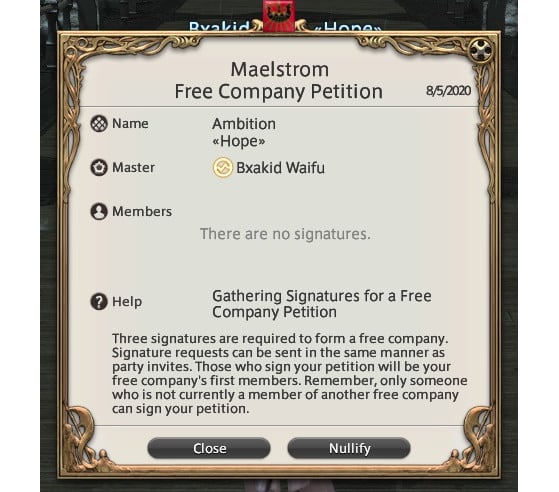 FFXIV Creating and Joining a Free Company - Final Fantasy XIV