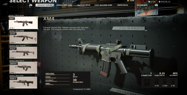Xm4 modern warfare cheap