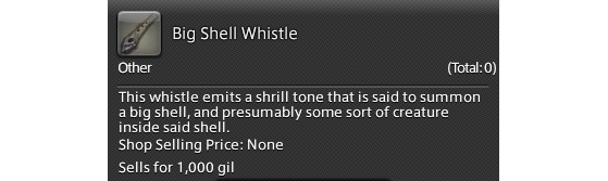 FFXIV 5.41 Big Shell Whistle unlock guide - Final Fantasy XIV