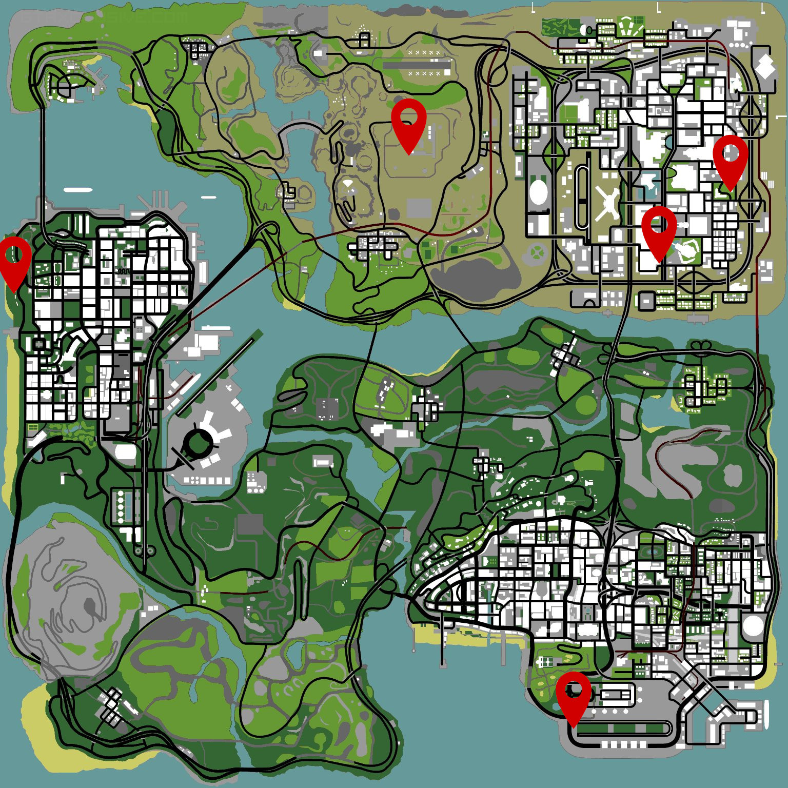 GTA San Andreas List of weapons and how to get