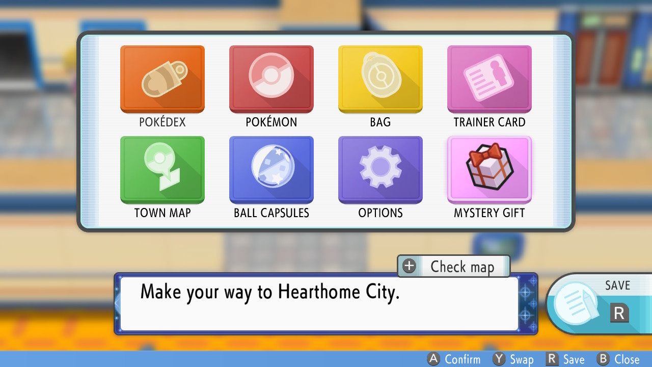 Claim statues through Pokémon Brilliant Diamond & Shining Pearl Mystery