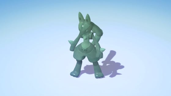 Shiny Lucario Statue - Pokémon Brilliant Diamond & Shining Pearl