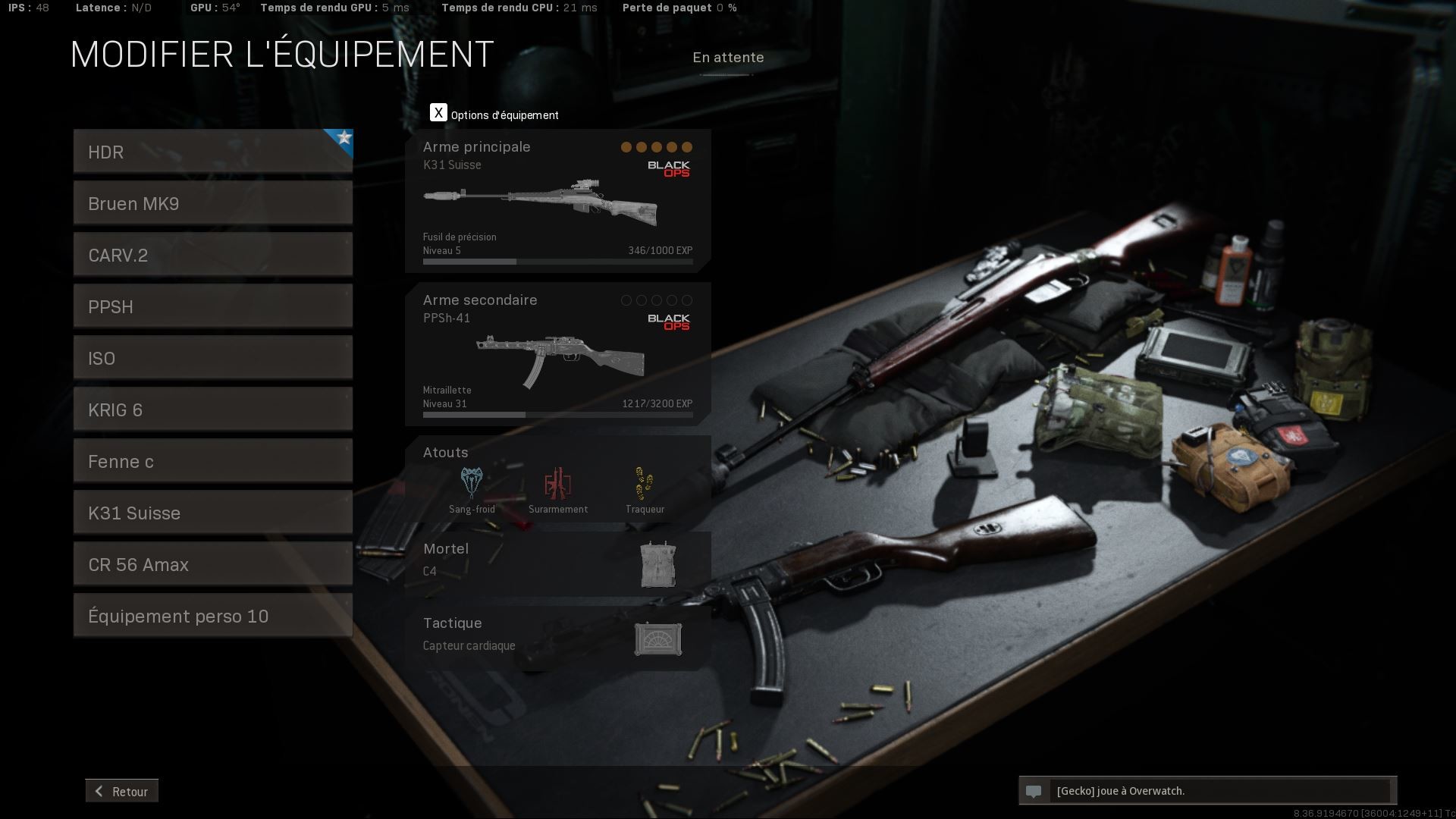 Warzone The best loadout class for the Swiss K31 Millenium