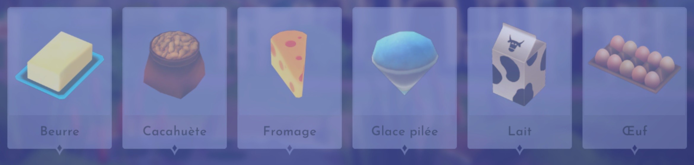 Disney Dreamlight Valley ingredients: Onion, Pumpkin, fruit... Complete