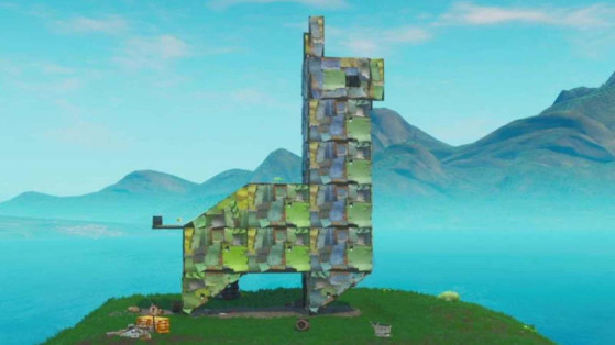A bottle flip and a giant animal are useful for this Fortnite challenge