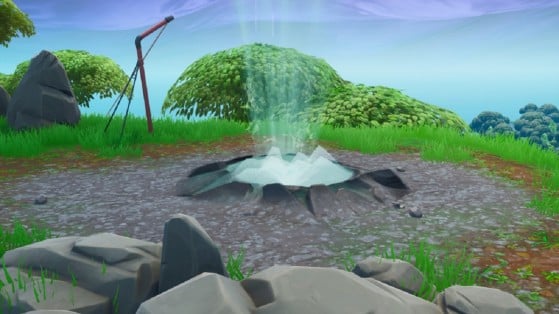 Fortnite: use 3 geysers in a row without landing, challenge week 9