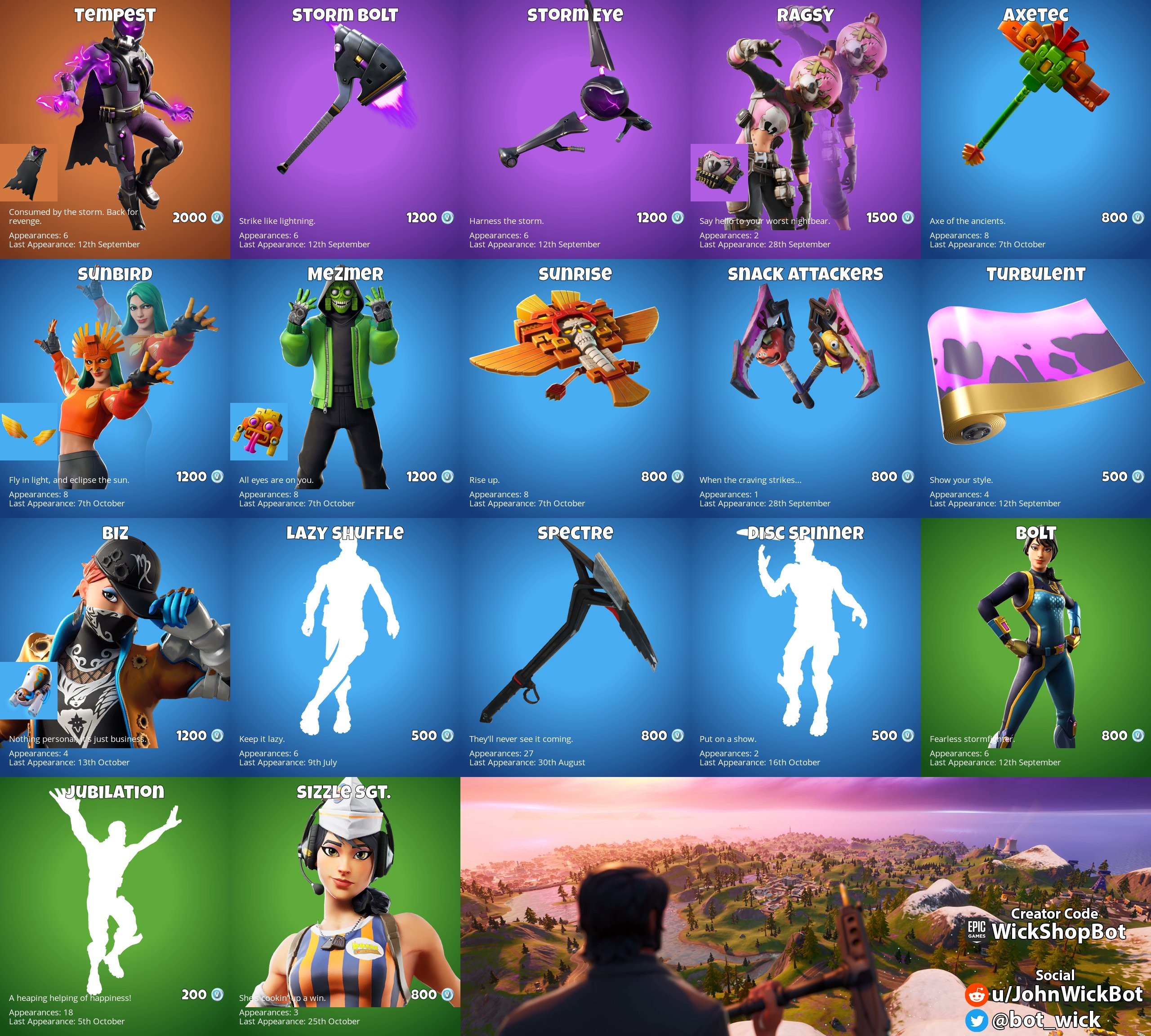 Fortnite Item Shop for November 13 sees Tempest and Ragsy on offer