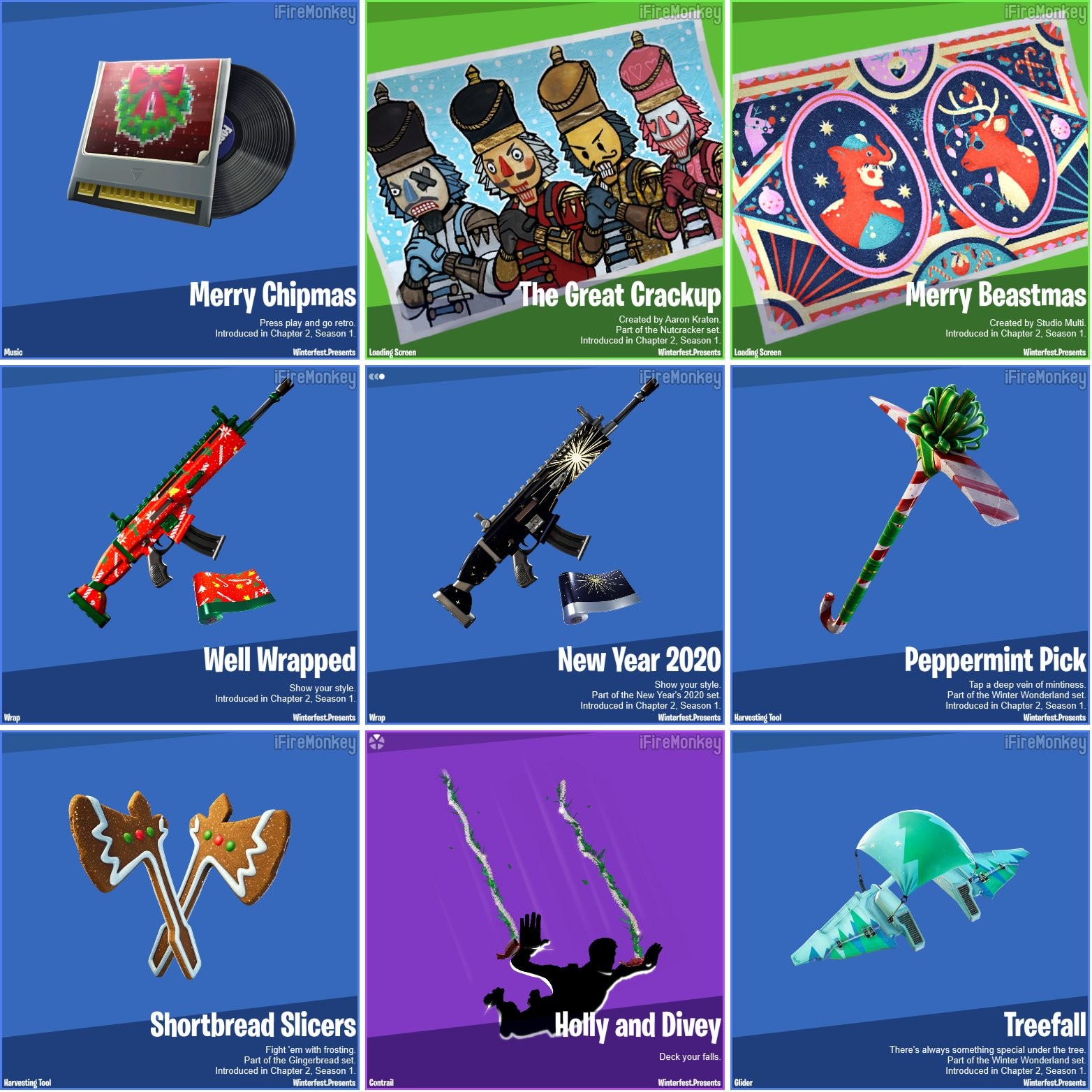 All Fortnite Winterfest Gifts 2024 Clara Demetra