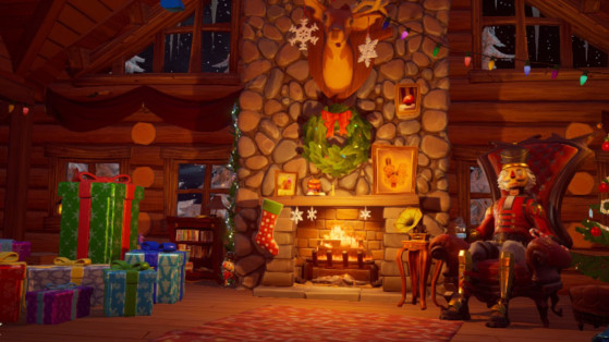 Fortnite: Search holiday stockings in the Winterfest Cabin , challenge