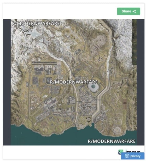 The rumoured battle royale map - Call of Duty: Modern Warfare