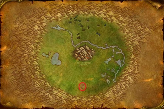 Location of the Slithering Scar - World of Warcraft: Classic
