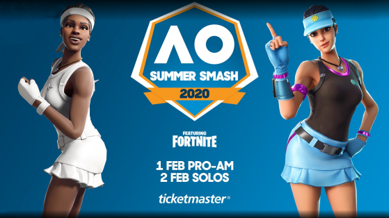 mode Forfatter riffel Fortnite Summer Smash exclusive skin, Australian Open - Millenium