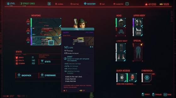 Skippy stats Cyberpunk 2077 - Cyberpunk 2077